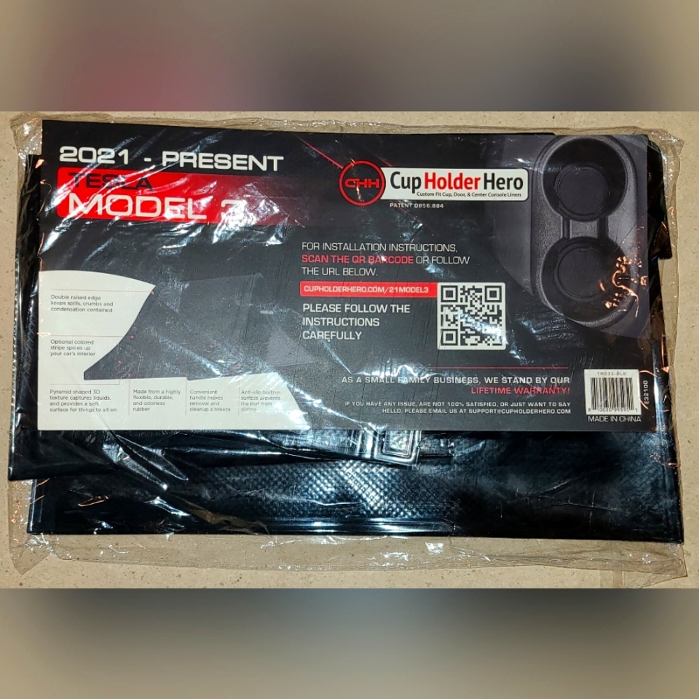 2021 TO PRESENT TESLA MODEL 3 CHH CUP HOLDER HERO